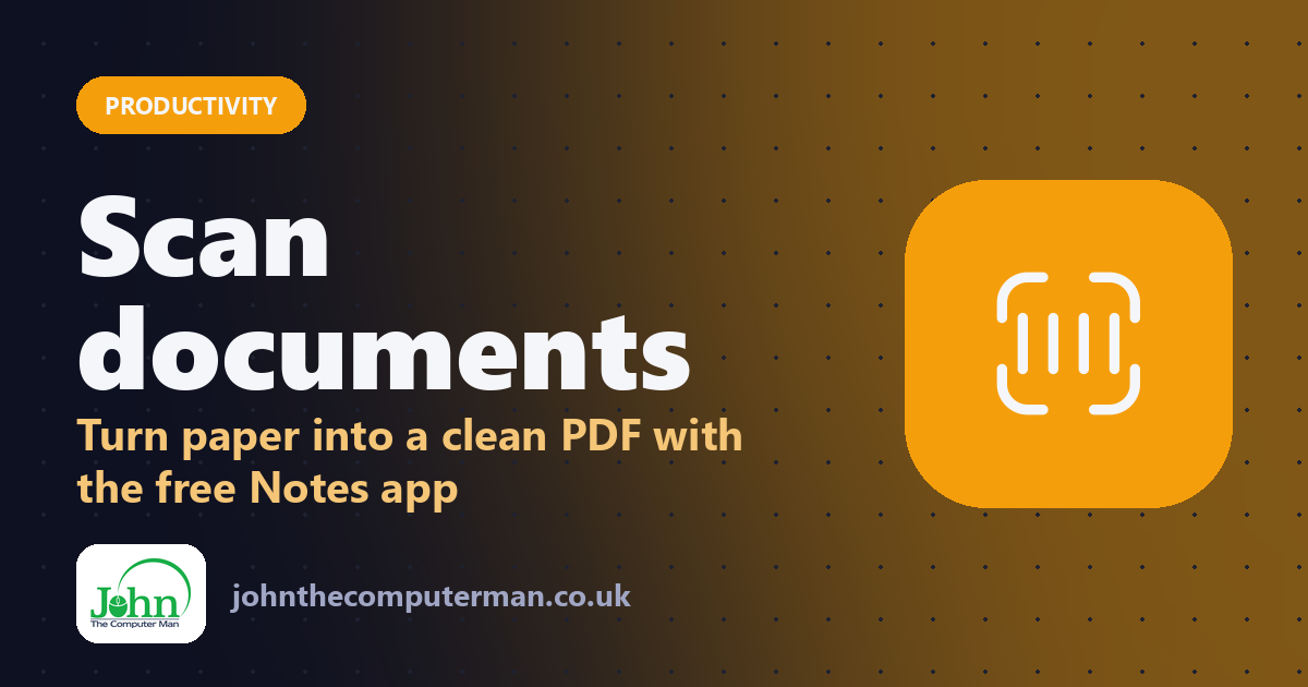 How to Scan Documents on iPhone for Free (No App Needed)