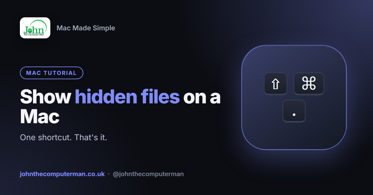How to Show Hidden Files on a Mac (and the Library Folder)