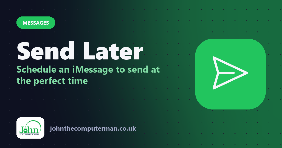 How to Schedule a Text Message on iPhone With Send Later
