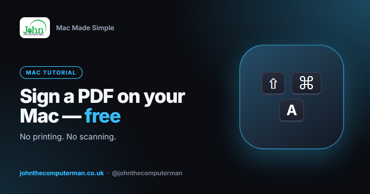 How to Sign a PDF on a Mac (Free, With Preview)
