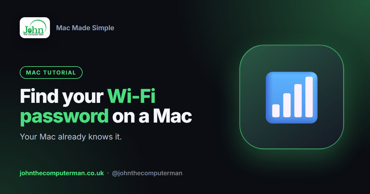 How to Find Your Wi-Fi Password on a Mac