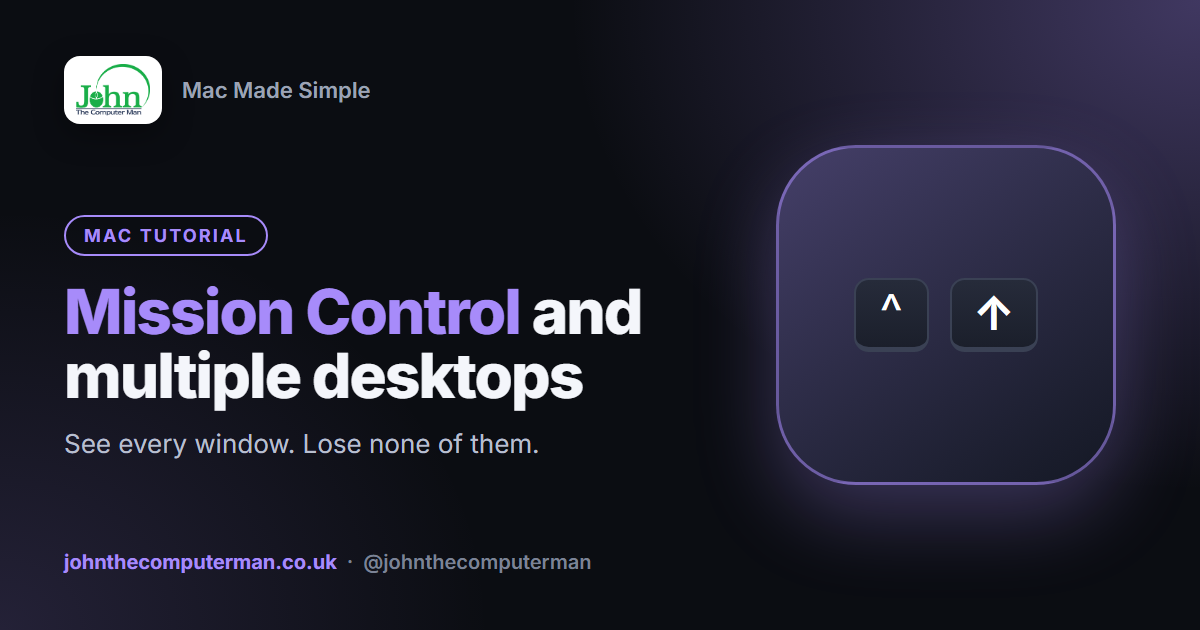 How to Use Mission Control and Multiple Desktops on a Mac