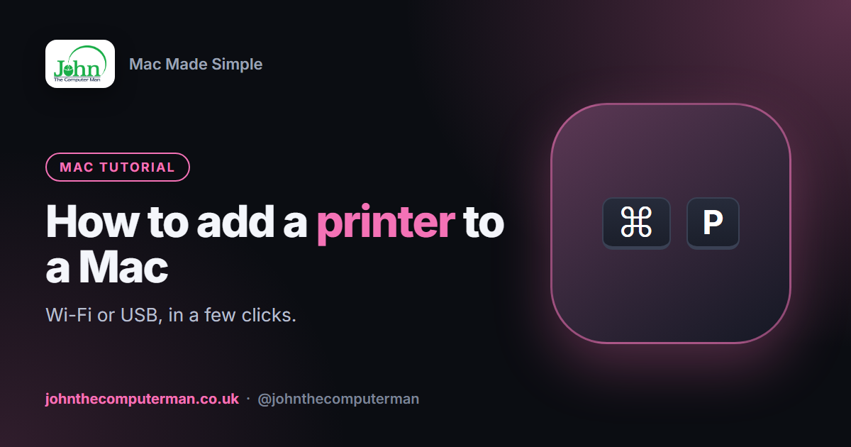 How to Add a Printer to a Mac
