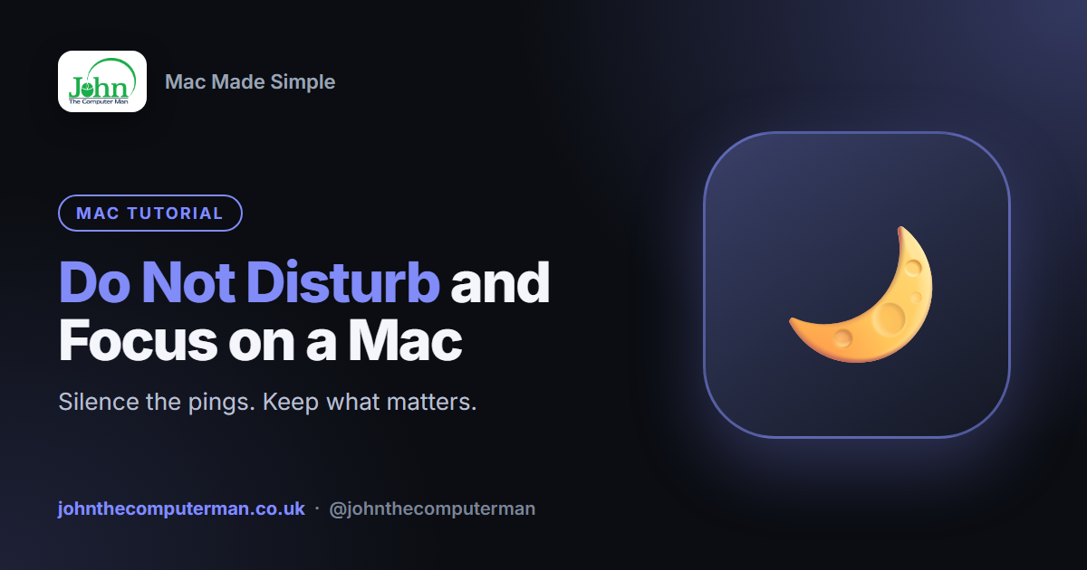 How to Use Focus and Do Not Disturb on a Mac