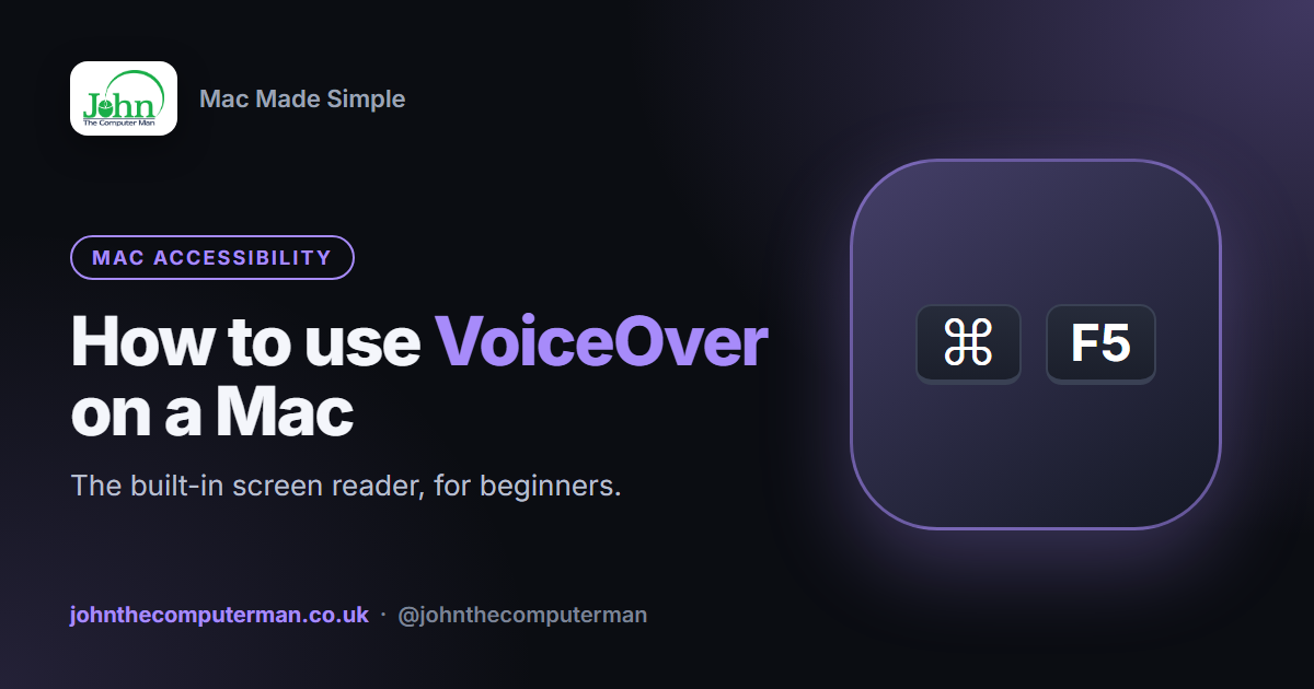 How to Use VoiceOver on a Mac: A Beginner's Guide