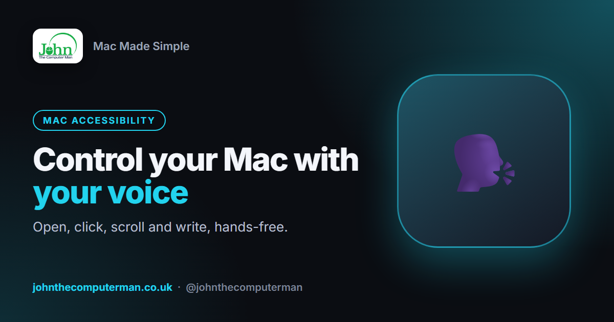 How to Control Your Mac With Your Voice (Voice Control)
