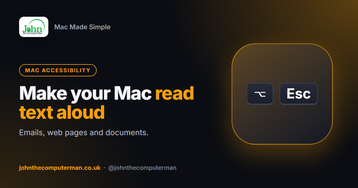 How to Make Your Mac Read Text Aloud