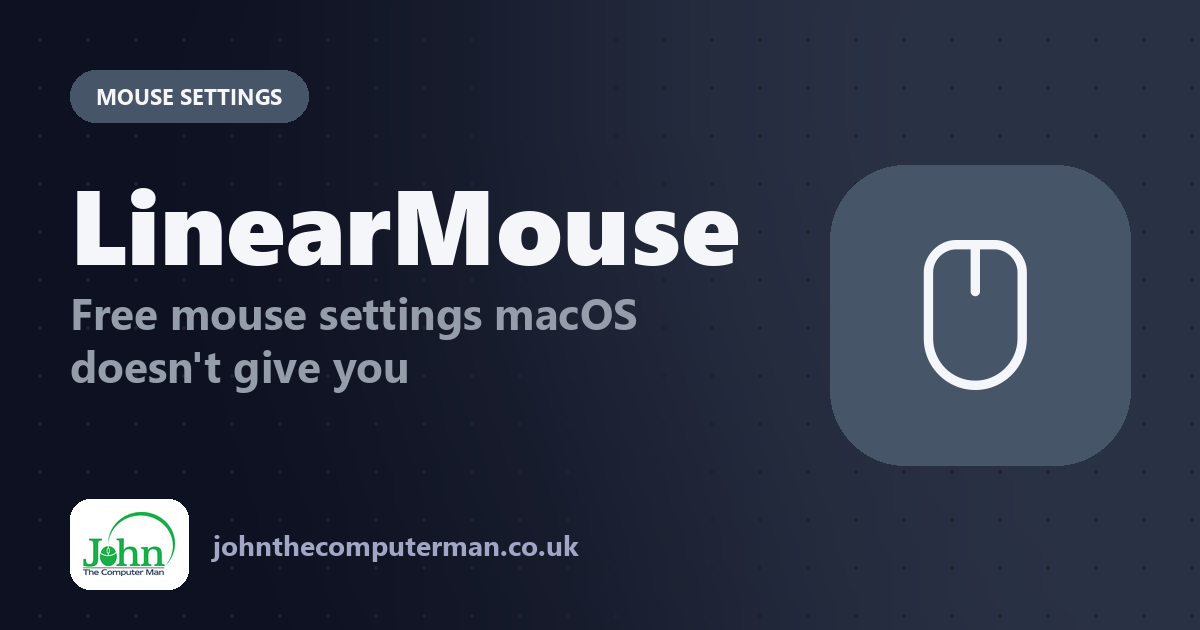 LinearMouse: Fix Mouse Scrolling and Acceleration on Mac for Free