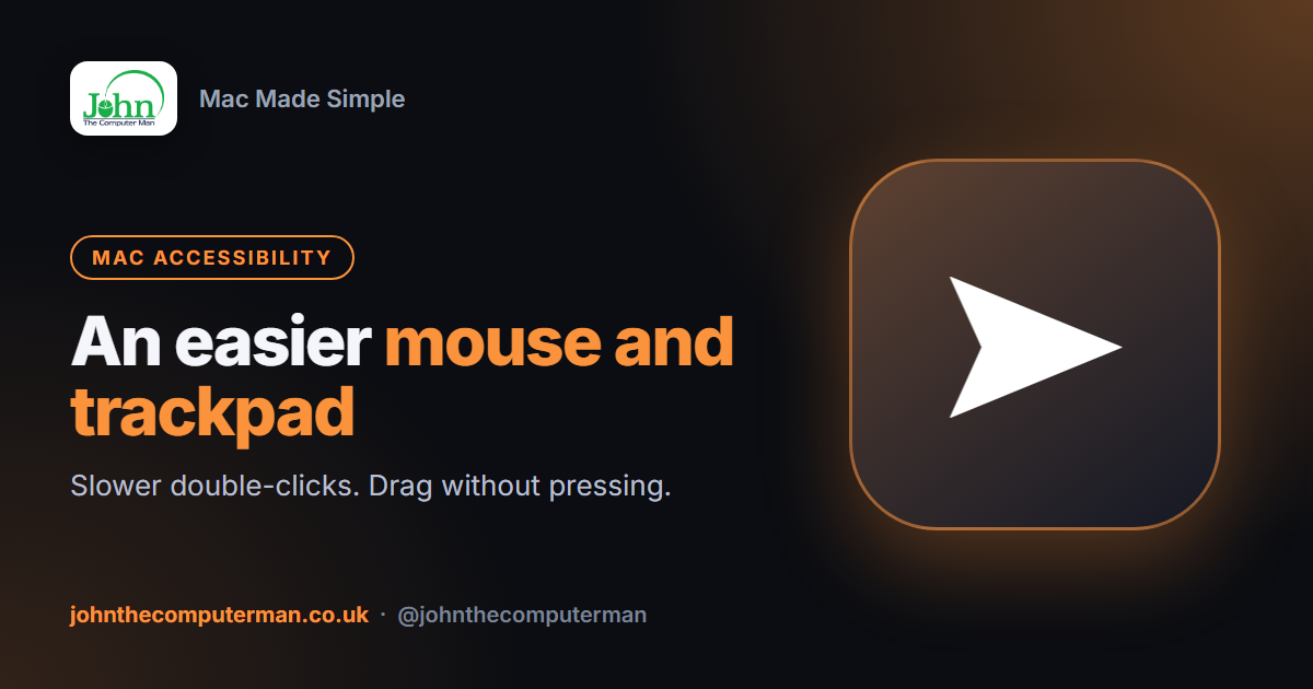 Make the Mouse and Trackpad Easier to Use on a Mac (Pointer Control)