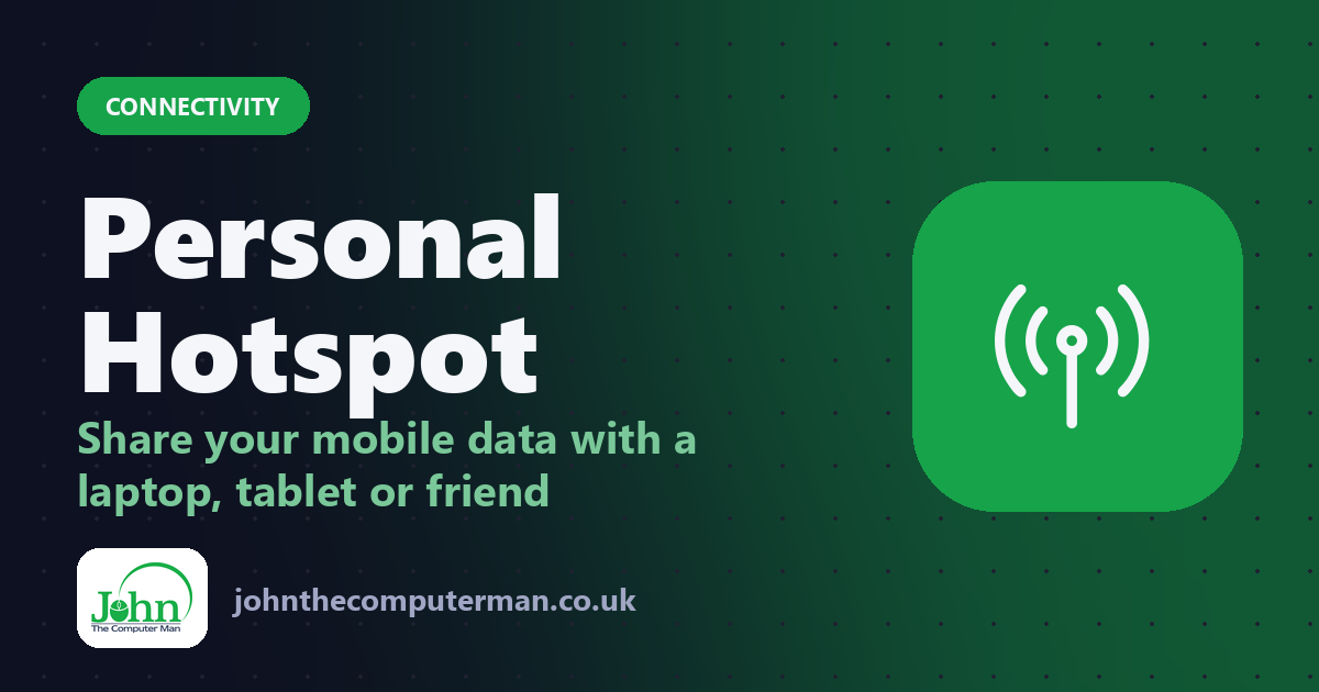 How to Use Your iPhone as a Wi-Fi Hotspot for Your Laptop