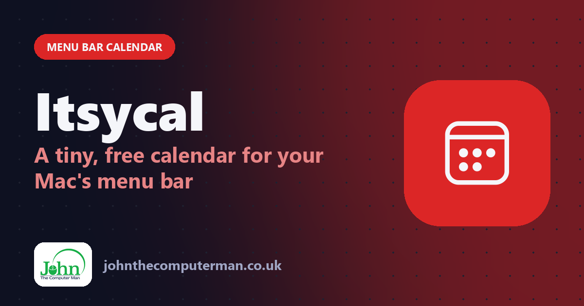 Itsycal: A Free Menu Bar Calendar for Mac (See Your Month in One Click)