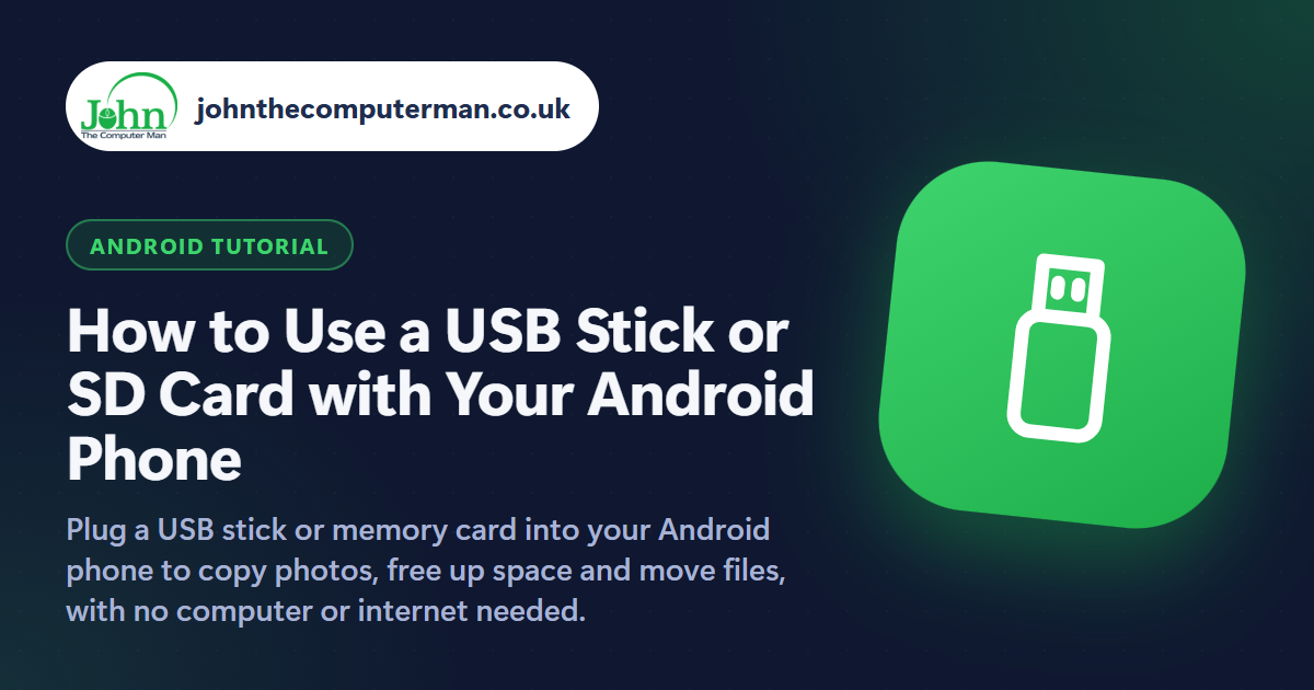 How to Use a USB Stick or SD Card with Your Android Phone