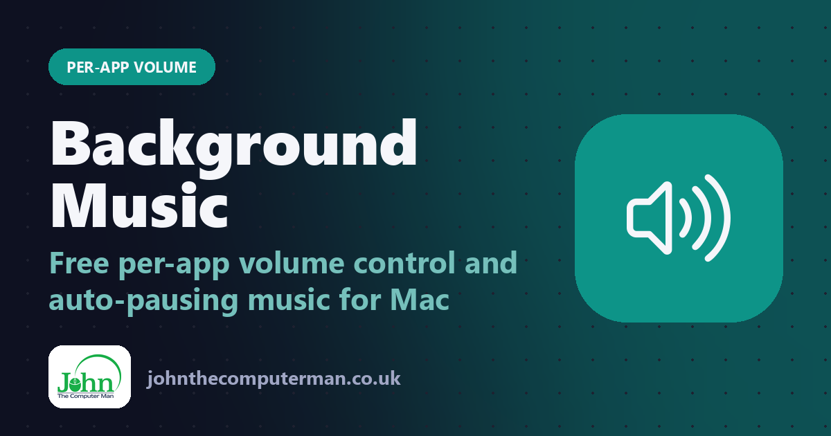 Background Music: Free Per-App Volume Control for Mac