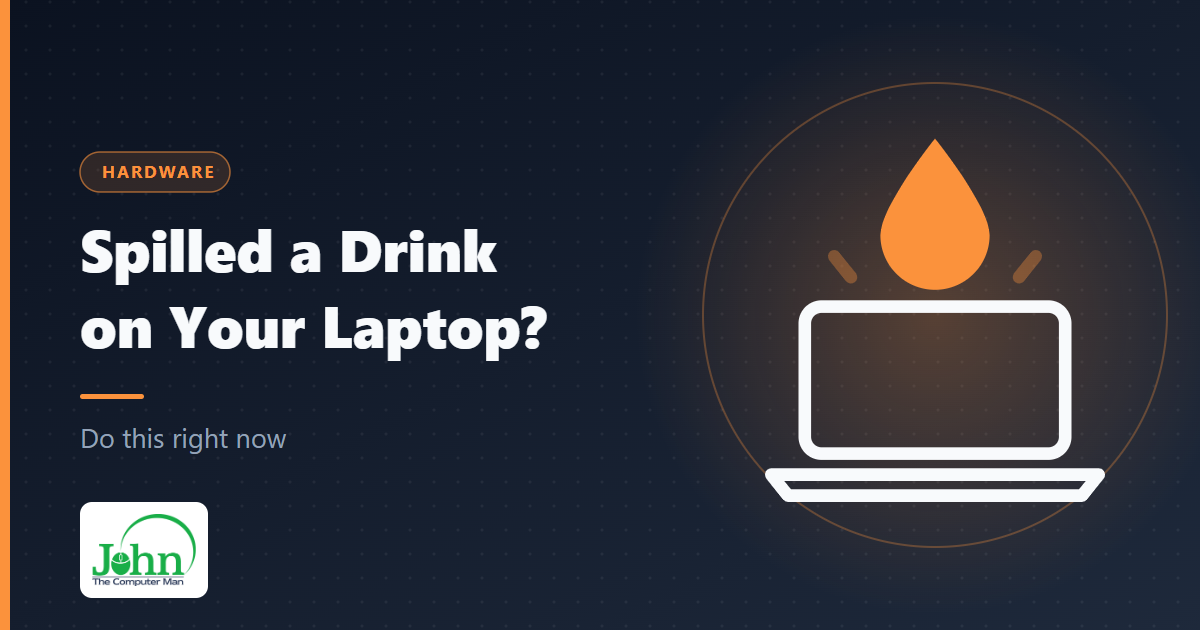 Spilled a drink on your laptop?