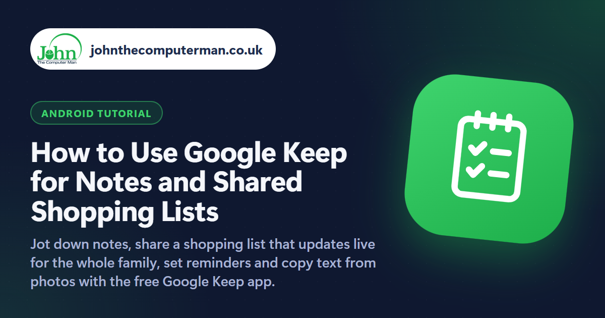 How to Use Google Keep for Notes and Shared Shopping Lists