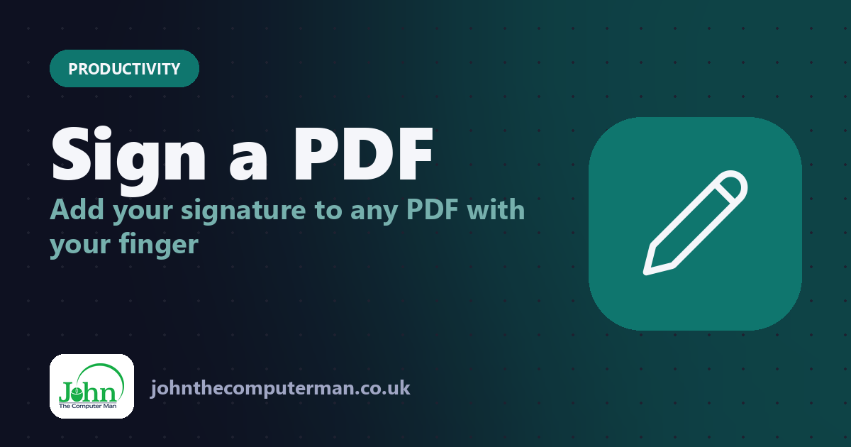 How to Sign a PDF on iPhone Without Printing It