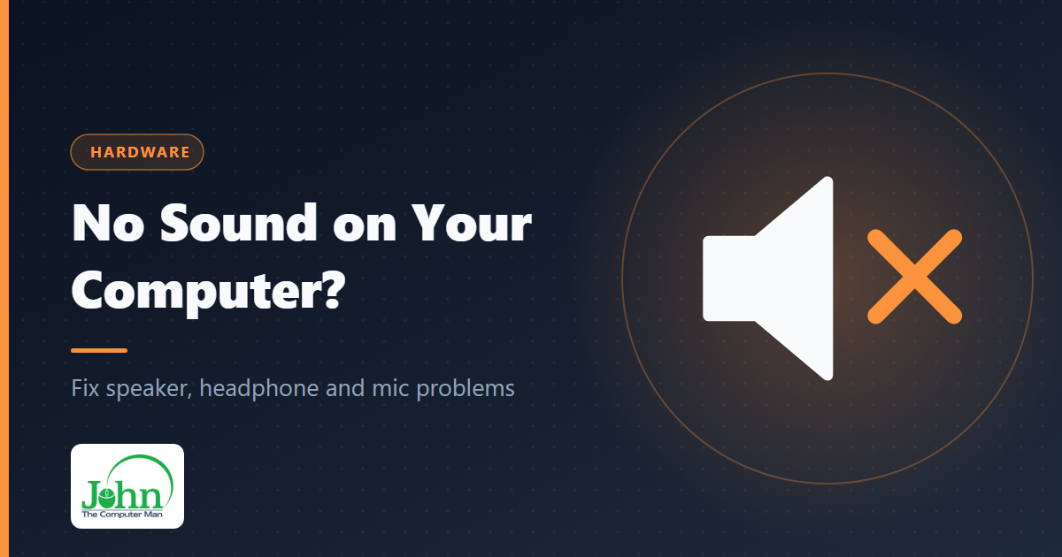 No sound on your computer?