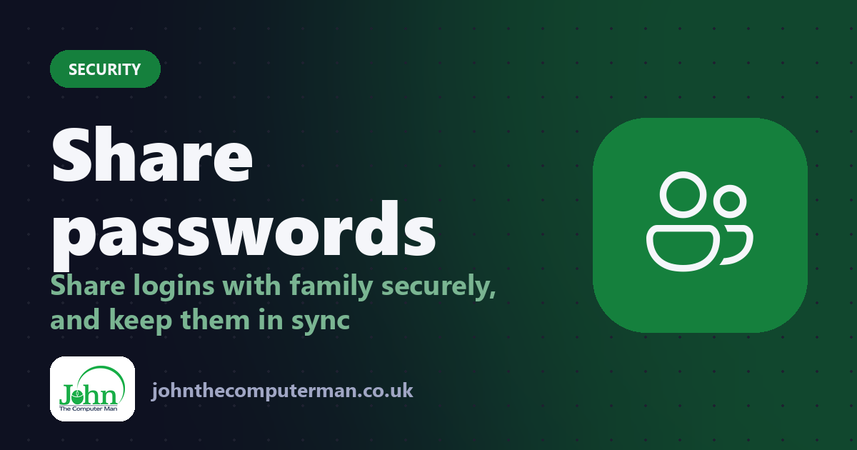 How to Share Passwords With Family Safely on iPhone