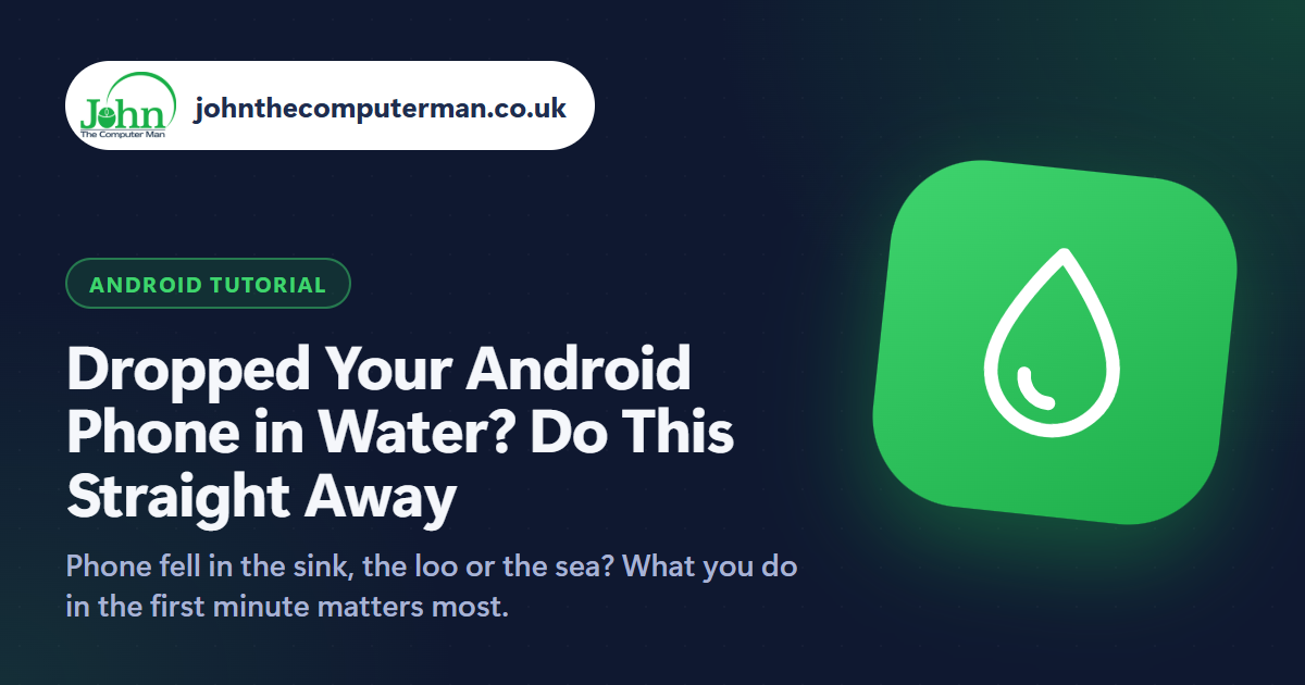 Dropped Your Android Phone in Water? Do This Straight Away