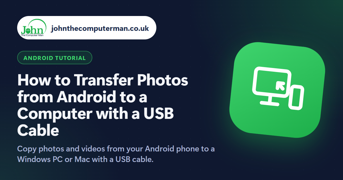 How to Transfer Photos from Android to a Computer with a USB Cable