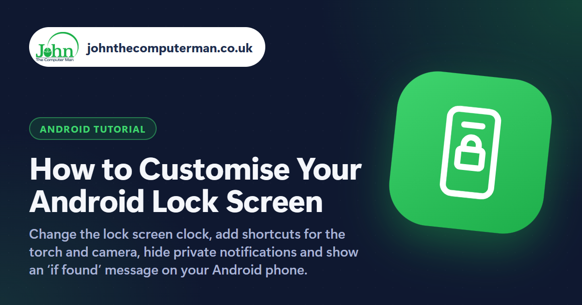 How to Customise Your Android Lock Screen