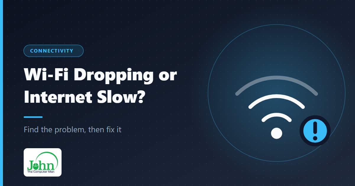 Wi-Fi dropping or internet slow image