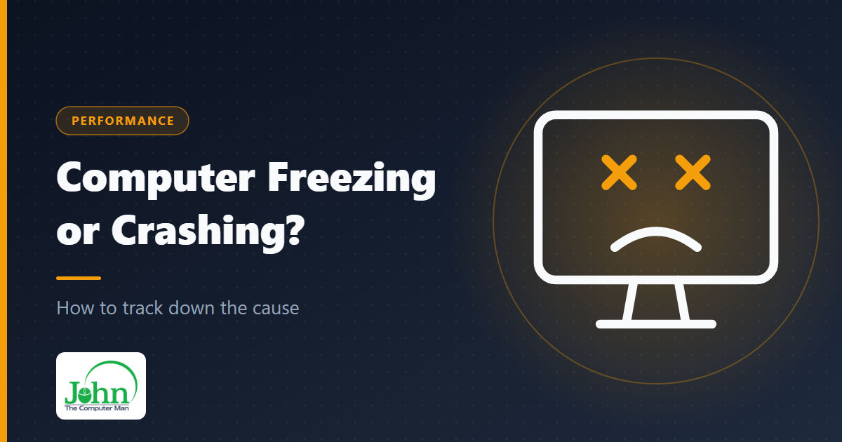 Computer freezes or crashes image