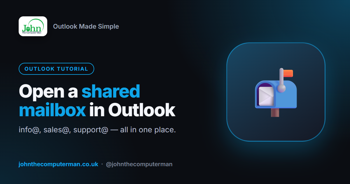 How to Add a Shared Mailbox in Outlook