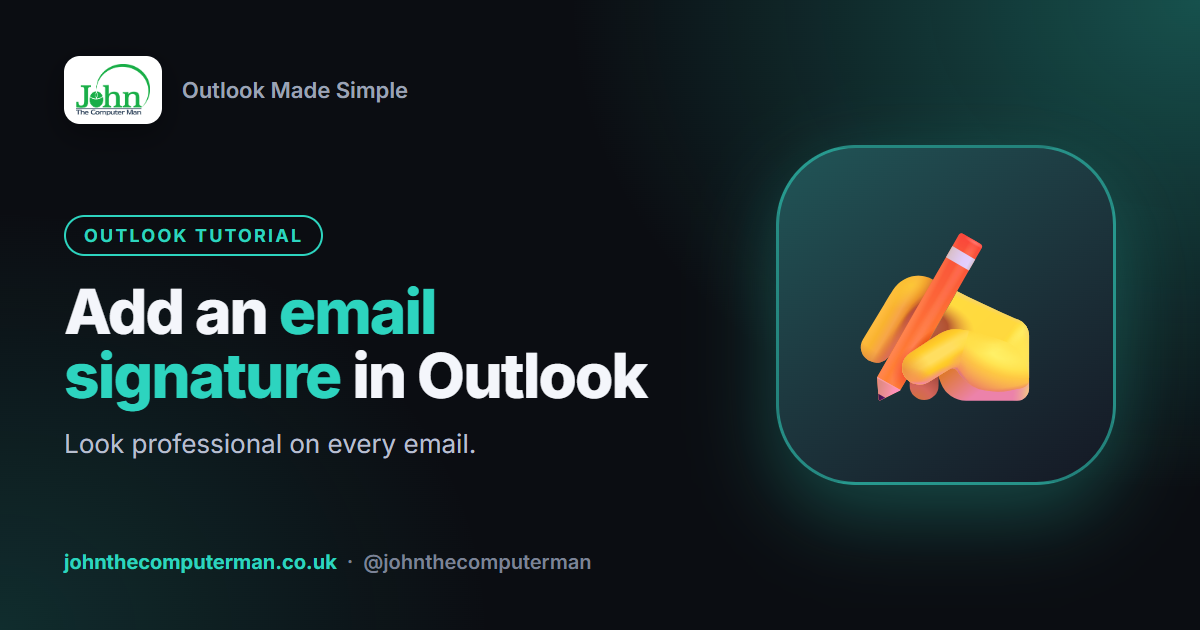 How to Add an Email Signature in Outlook (Every Version)