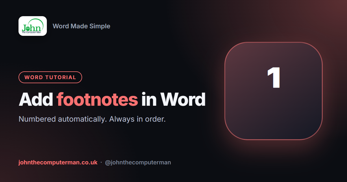 How to Add Footnotes in Word (and Endnotes)