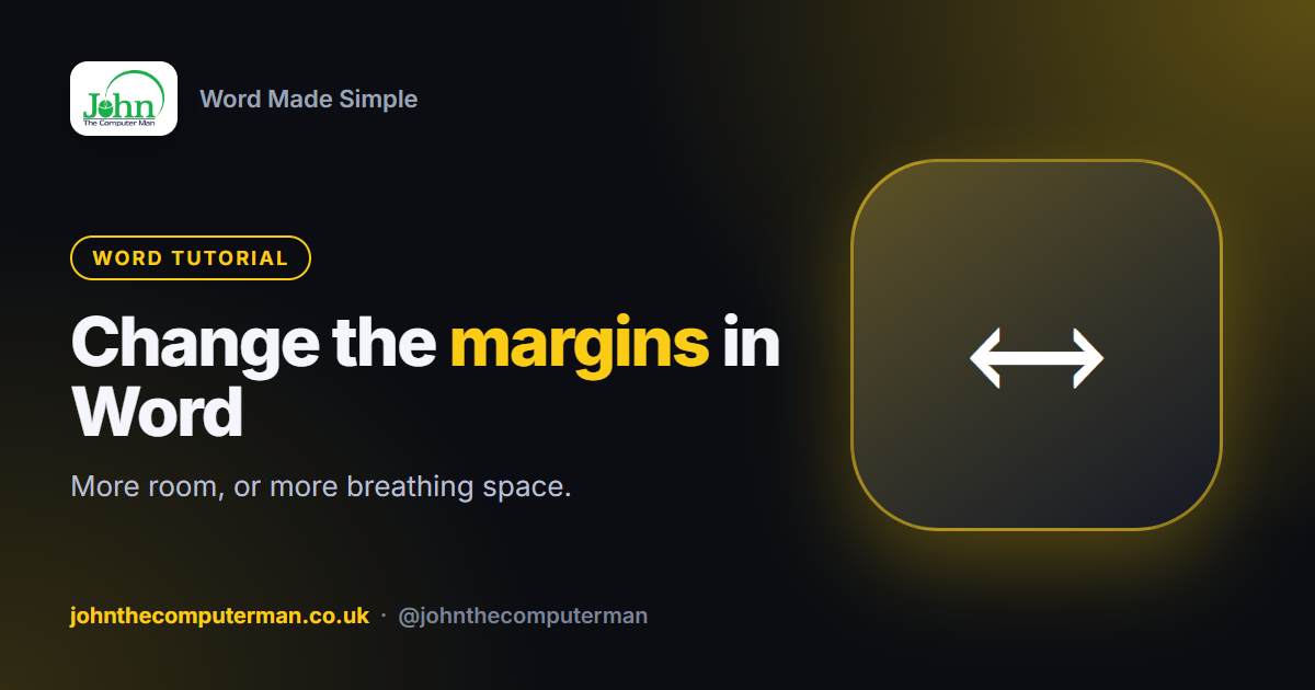 How to Change the Margins in Word