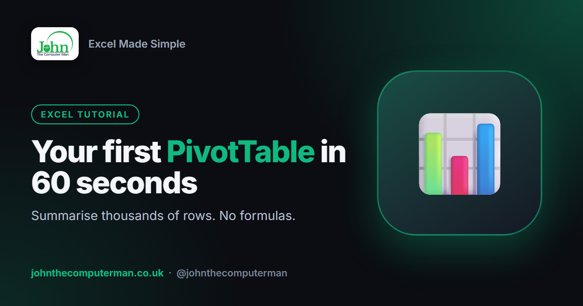 How to Create a Pivot Table in Excel (Beginner's Guide)