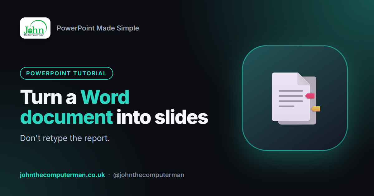 How to Create Slides From a Word Document in PowerPoint