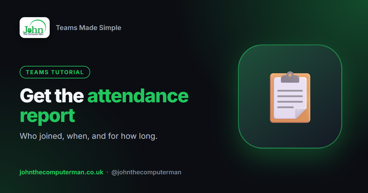 How to Download an Attendance Report in Teams (Who Joined and for How Long)