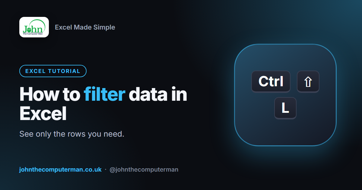 How to Filter Data in Excel (and Clear Filters Again)