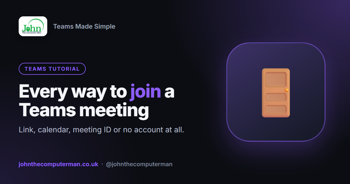 How to Join a Teams Meeting (From a Link, Your Calendar, a Meeting ID or as a Guest)