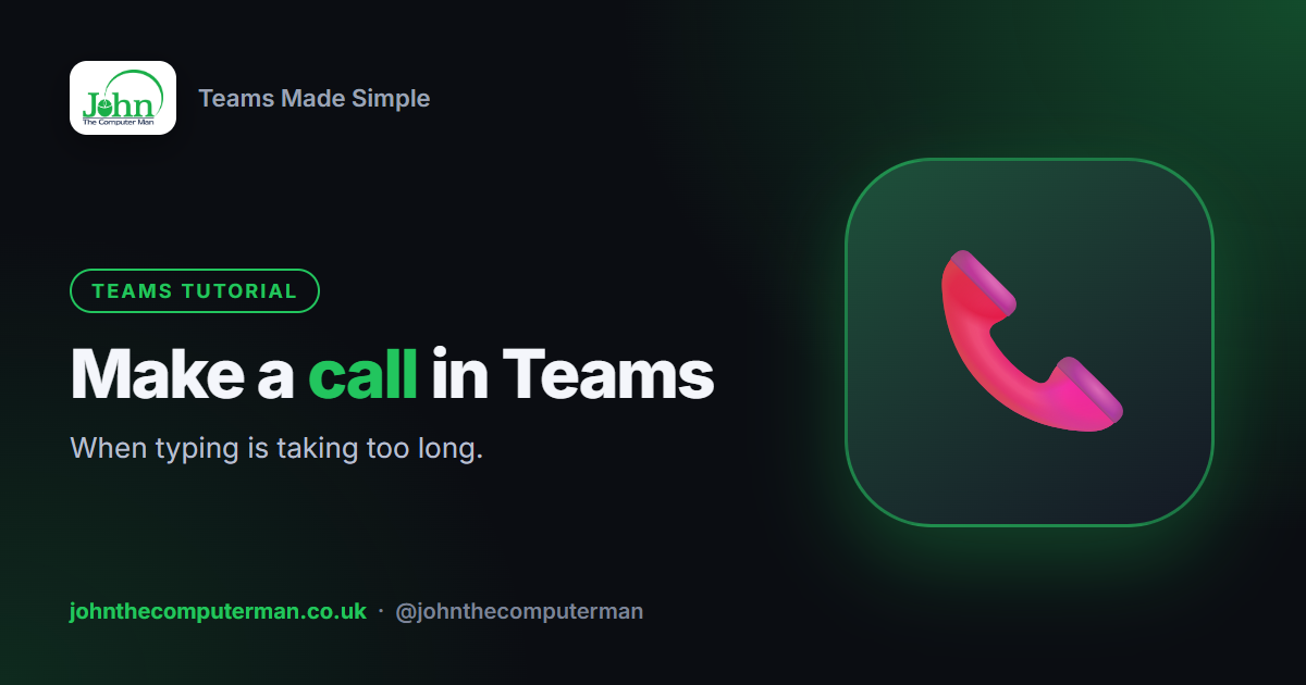 How to Make a Call in Teams (Audio, Video and Group Calls)