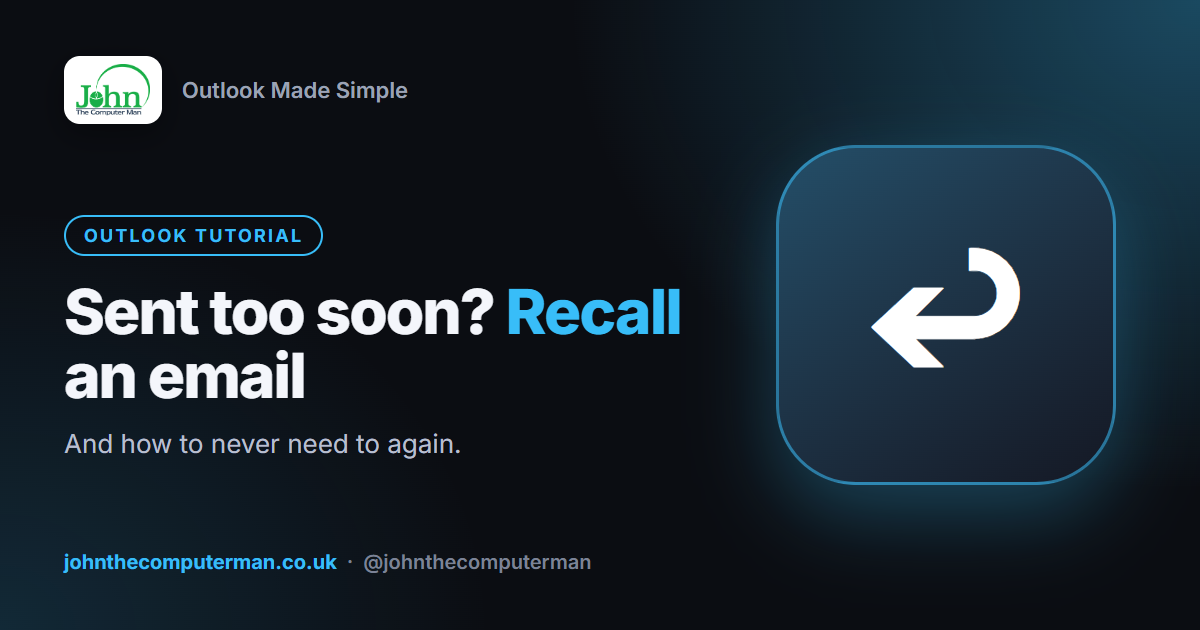 How to Recall an Email in Outlook (and When It Won't Work)