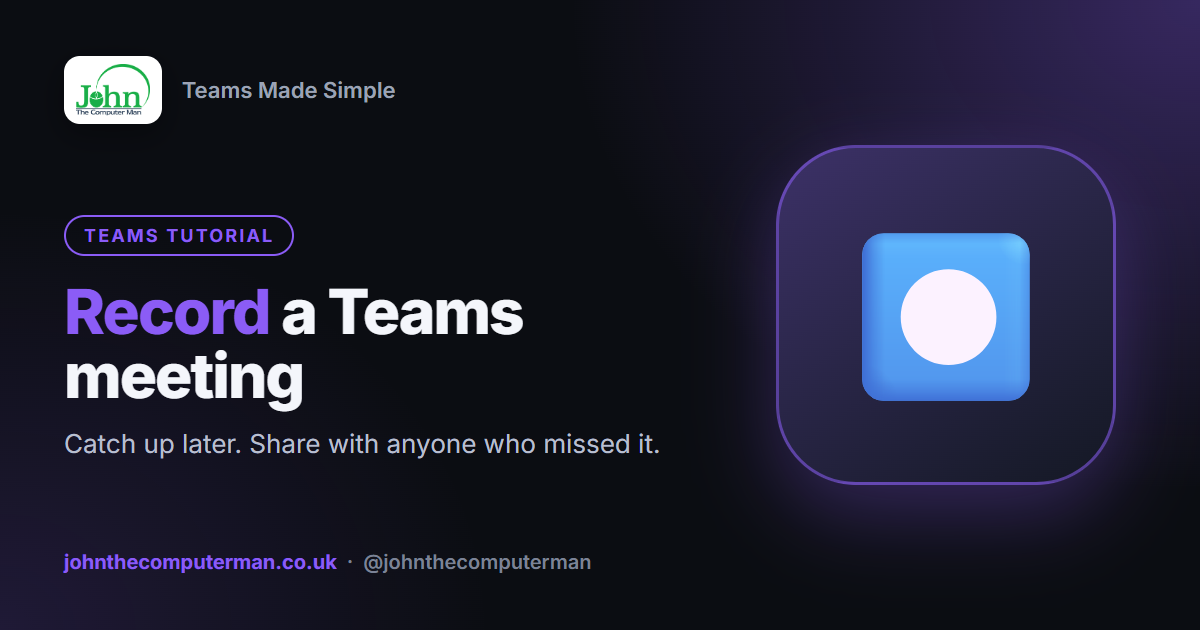How to Record a Microsoft Teams Meeting (and Find the Recording)