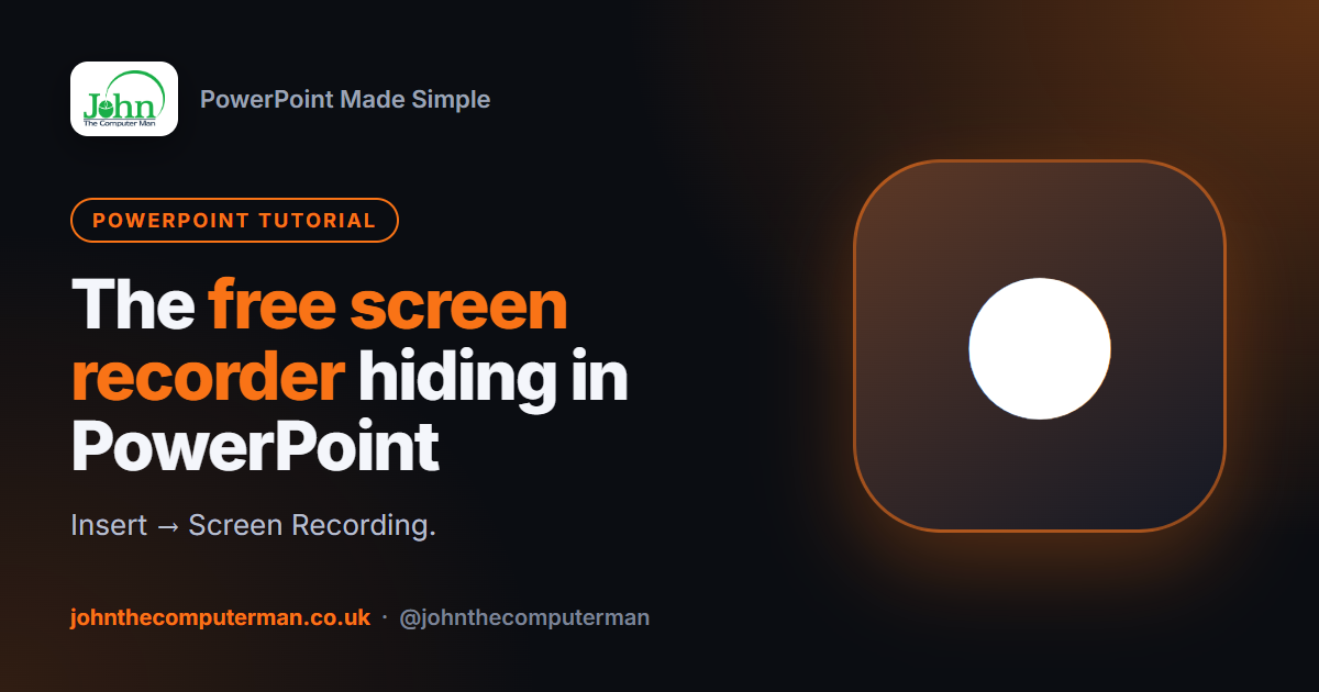 How to Record Your Screen in PowerPoint (Free Screen Recorder)