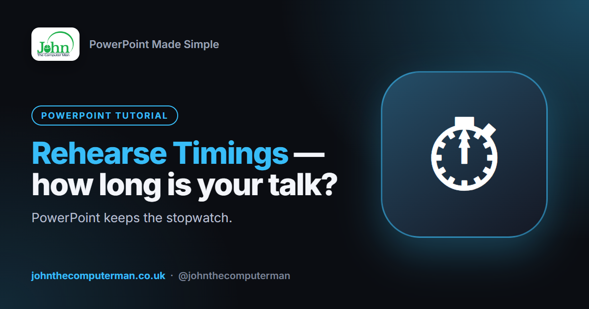 How to Rehearse Timings in PowerPoint (and Advance Slides Automatically)