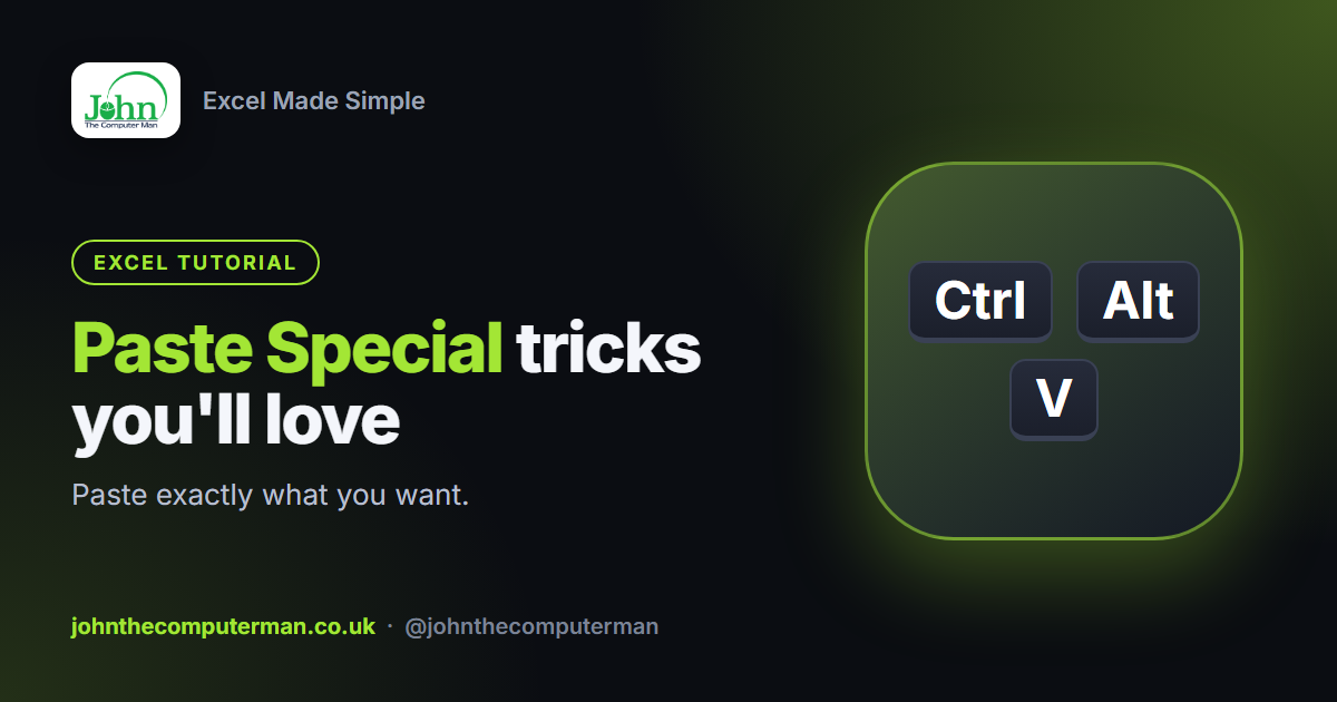 How to Use Paste Special in Excel (7 Tricks Worth Knowing)