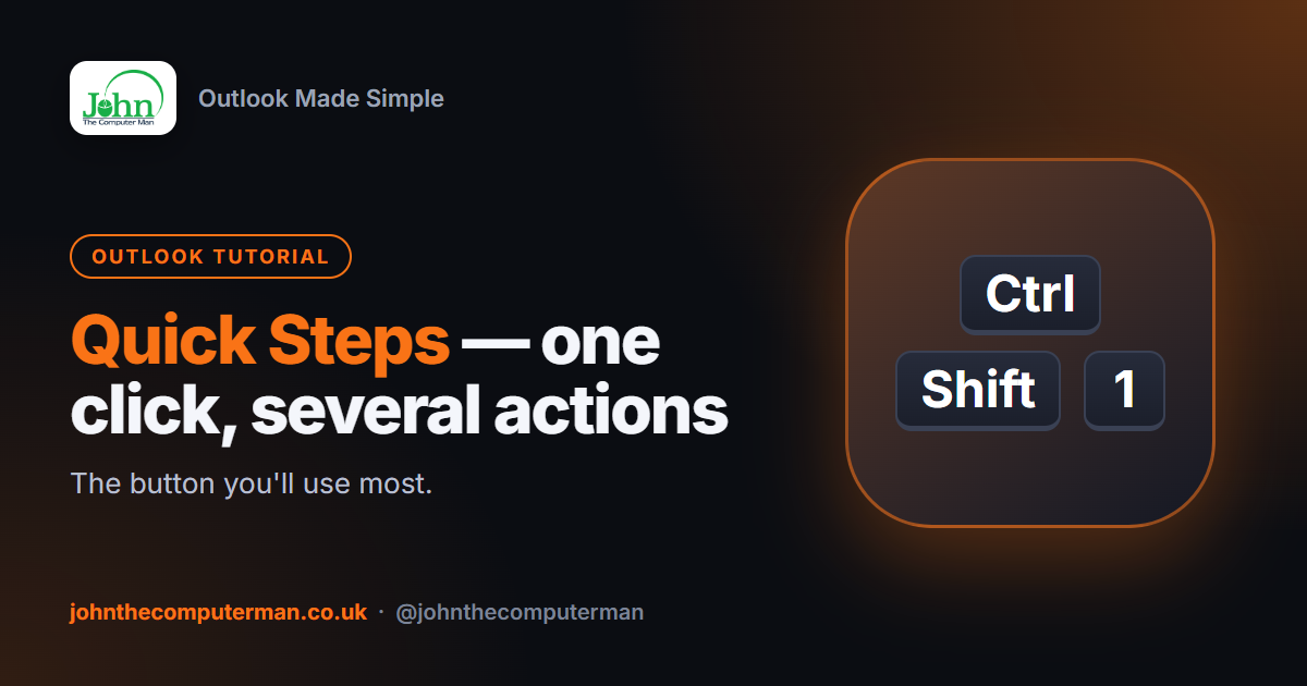 How to Use Quick Steps in Outlook (One-Click Email Actions)