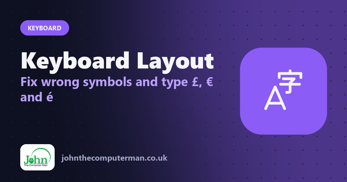 Keyboard Typing @ Instead of "? Fix Your Keyboard Layout and Type Any Symbol