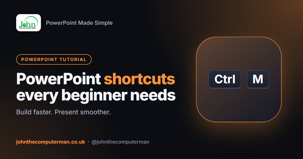 PowerPoint Keyboard Shortcuts for Beginners (The Ones You'll Actually Use)