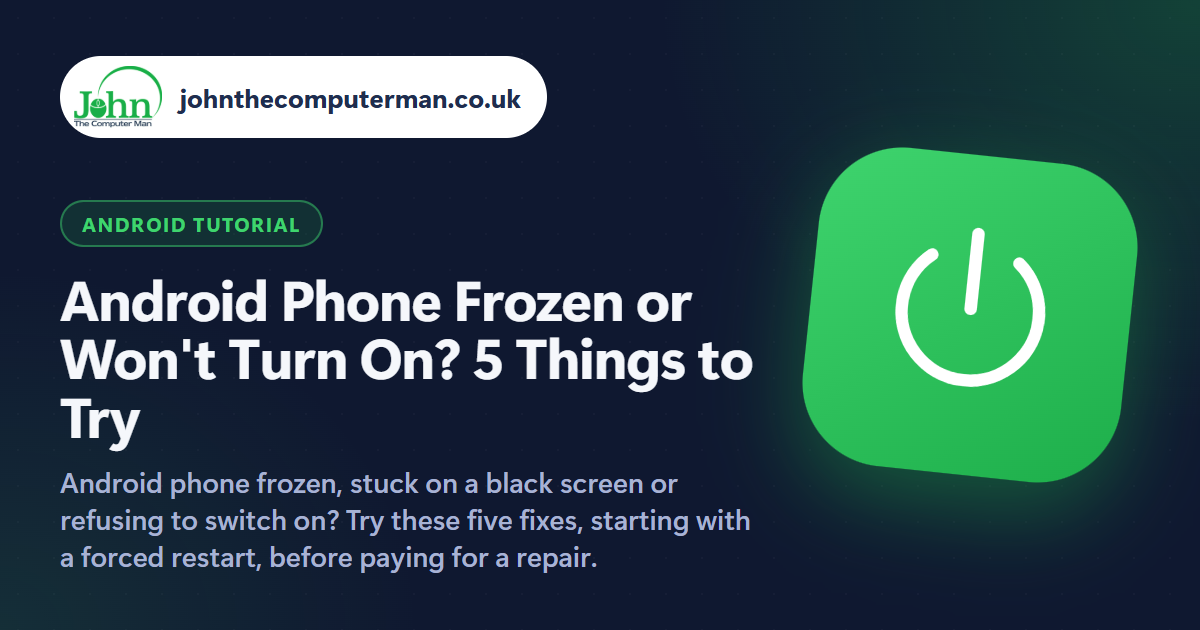 Android Phone Frozen or Won't Turn On? 5 Things to Try