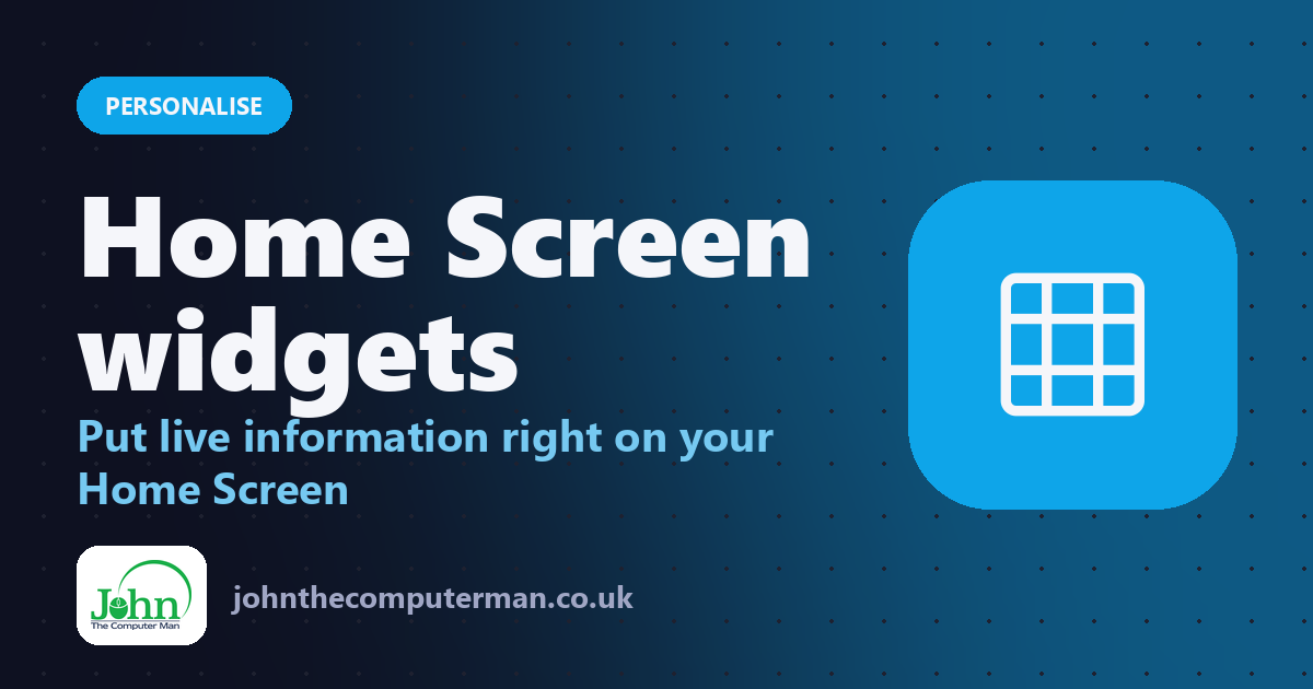 Home Screen widgets: Put live information right on your Home Screen