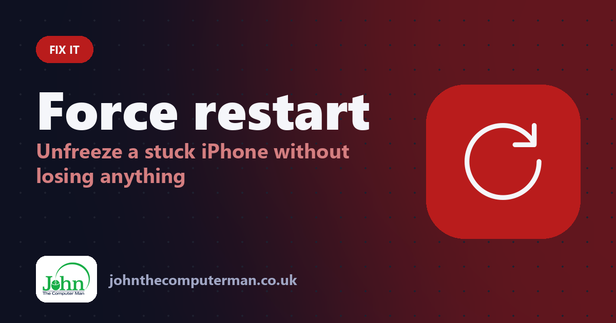 Force restart: Unfreeze a stuck iPhone without losing anything