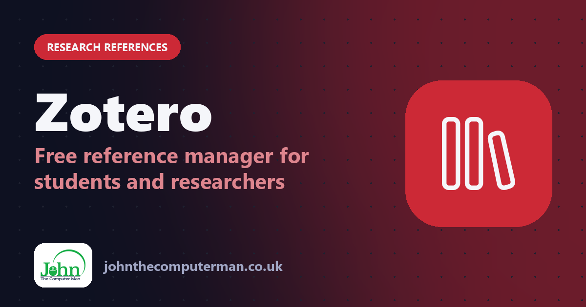 Zotero: Free reference manager for students and researchers