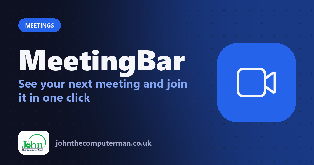 MeetingBar: See your next meeting and join it in one click